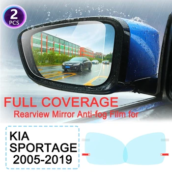 Täielik Kaas Anti Udu Film Rearview Mirror jaoks KIA Sportage 2005~2019 JE KM QL SL Auto Filmide Tarvikud R 2006 2008 2010 2016 2018
