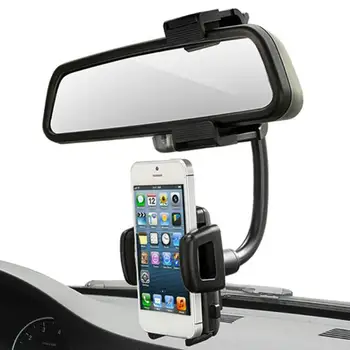 Universaalne Auto Auto Rearview Mirror Laiendamine Bracket Mobiiltelefoni Omanik Toele Seisma Auto - Styling Sisustuselemendid