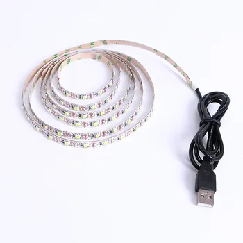 USB LED TV Riba, Lamp on Veekindel RGB 24Key Paindlik LED Neoon Valgus 2835SMD DC5V jaoks Kicthen Kapp Backlight Lampki LED Lint