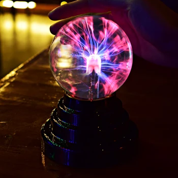 Uudne Crystal Plasma Palli Puudutada Lamp LED Night Light Lapse Nightlight Sünnipäev Jõulud Lapsed Decor Kingitus Valgustus Plasma Palli