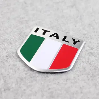 Uus Auto Sulam, Metall 3D Logo Embleem Racing Sport Kleebis itaalia Kleebised Lipu ITAALIA P9G7