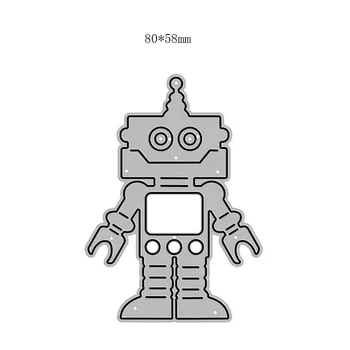Uus Intelligentne Robot Käsitöö Reljeef Hallituse 2021 Metalli Lõikamine Sureb DIY Dekoratiivsed Scrapbooking Album Kaardi Tegemise Nr Templid