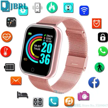 Uus Square Smart Watch Naised Mehed Smartwatch Electronics Smart Kella Android, IOS Fitness Tracker Sport Mood Smart-vaata
