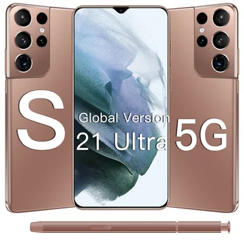 Uute tulijate S21Ultra 5G Nutikas Telefon 2021 Uus 6.7 Tolline 8+256GB Andriod 11 Mobiilne Telefon Koos Pliiatsiga Qualcomm 888 Nutitelefonid 5G