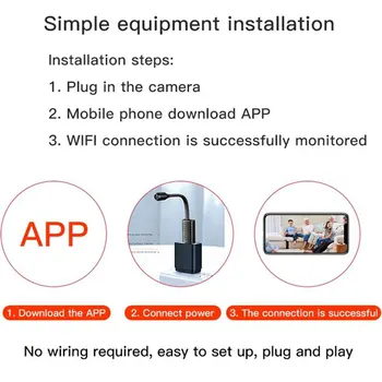 Valvekaamerad Wifi Mini Kaamera IP-USB Täis-HD 1080P P2P CCTV SD-Kaardi Cloud Storage Smart AI Inimeste Avastamine V380 APP