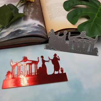 Vana-kreeka õpetlane metalli lõikamine sureb 2019 uus DIY külalisteraamatusse album paber-kaardi dekoratiivsed käsitöö reljeef hallituse