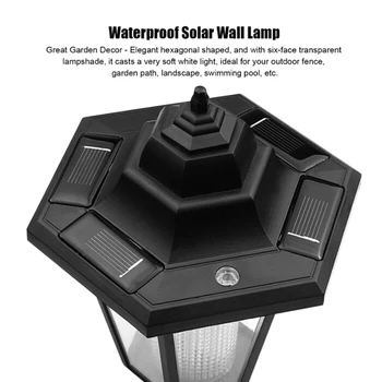 Väljas LED-Solar Power Valguse Energia Säästmise Super Bright Tee Street Turvalisus Wall Hanging Lamp Õue Aia Kaunistamiseks
