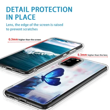 Värvi Liblikas Case For Samsung Galaxy A50 S10 A51 A71 A70 A20 A21S S9 S8 S20 Plus Ultra S10e LISA 20 10 9 8 Plus Pehme TPU Tagasi