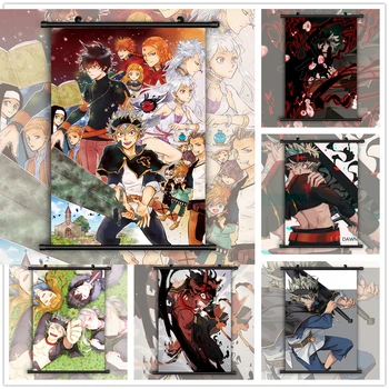 WTQ Must Ristik Anime, Manga HD Prindi Plakat Seina Retro Plakat, Lõuend Kunsti Anime Plakateid Seina Decor Seina Art Pilt Home Decor