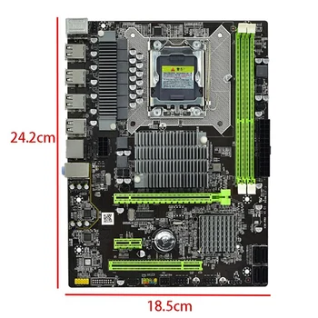 X58 Arvuti Emaplaadi, 1366-Pin-DDR3 RECC Mälu Desktop Arvuti Mäng, mis on Sätestatud Emaplaadi, Toetab X5650 I7CPU Komplekt