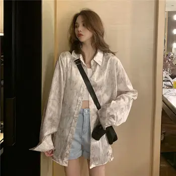 XEJ korea Fashion Särgid Naiste Tuunika Naiste Chiffon Pluus Naiste Suve Mood 2021 Pika Varrukaga Särk Chemises Femme