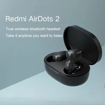 Xiaomi Redmi AirDots 2 Ülemaailmne Versioon Kõrva 5.0 Bluetooth Juhtmeta Kõrvaklapid Kõrvaklapid Koos Mic-Vabad Earbuds AI Kontrolli