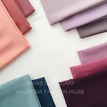 Zware Premium Sifonki Hijab Salli Moslim Hoofddoek Nieuwe Kleuren Collectie Vlakte Headwrap Sjaal Voor Vrouwelijke Hoge