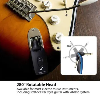 1 Paar Tulus Electric Guitar 2.4 GHz Wireless Süsteem, Taaslaetav Saatja-Vastuvõtja Kitarri tarvikud