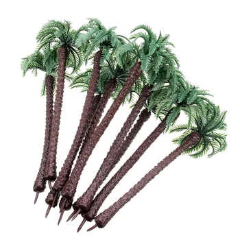 10tk DIY Decor Kunstlik Kookospähkli Puu Decor Mini Troopiliste palmide Haldjas Aias Kääbus Maastik Maastik Teenetemärgi