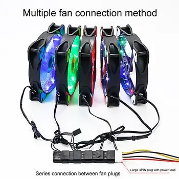15 LED Tuled Hüdrauliline Laagri Pikk Kasutusiga Vaikne 3Pin 4Pin Arvuti korpuse Ventilaator Arvuti PC Case cooling Fan