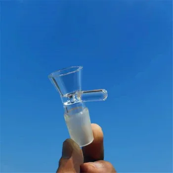 1tk laborinõud boorsilikaatklaasist Ühine Selge Slaid Mees Klaasist Kauss Käepide Lehter Tüüpi Kaussi Keemia 14mm/19mm