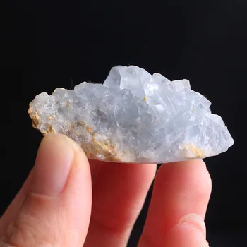 1TK Looduslik Sinine Celestite Crystal Klastri Druzy Kuju Juhuslik Taevas Sinine Geode Mineraal Decor Madagaskarilt