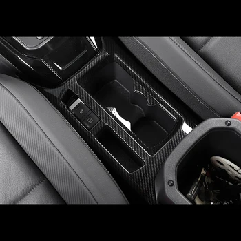1tk T-ROC TROC 2019 2018 ABS Carbon fiber Front Center Console Vee topsihoidja Ruumilise Raami Katta Auto Tarvikud
