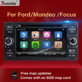 2 din Auto Raadio DVD Mängija Ford Focus 2 Ford Fiesta, Mondeo 4 C-Max, S-Max Fusion Transiidi Kuga Multimeedia GPS Navigatsiooni Audio