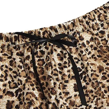 2 Tk/komplekt Uus Seksikas Sleepwear Set Seksikas Daamid Pilduma Sleepwear Mood Pits Leopard Printida Pesu Ja lühikesed Püksid Pajama Komplekt Naistele