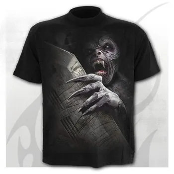 2020. aasta T-särk Meestele SkeletonT-särk Punk Rock tshirt 3d Print ülepaisutatud t-särgid Vintage Meeste Riided Suve must tops top
