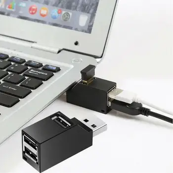 2021 3 Mini USB 3.0 High Speed Hub Splitter Kasti Port USB Hub ARVUTI Sülearvuti MacBook Pro Mobiiltelefoni Pistikud Tarvikud