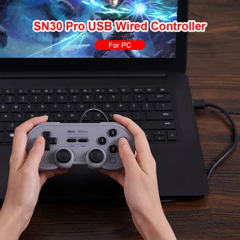 2021 Uus Juhtmega Vibratsiooni Gamepad Juhtnuppu 8Bitdo SN30 Pro USB-Kontrolleri Konsooli Vibratsiooni Plahvatuse PC Töötleja