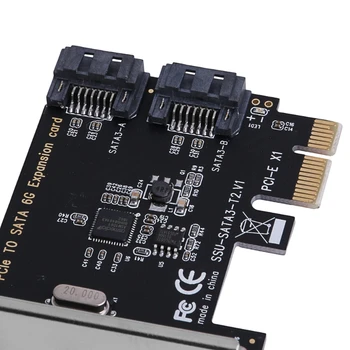 2021 Uus PCIe PCI Express SATA3.0 2-Port SATA III 6G Töötleja Expansion Card Adapter