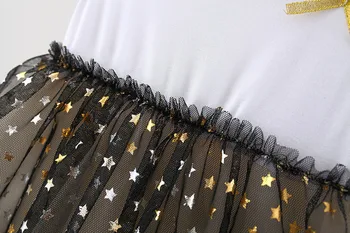 2021 Vastsündinud Beebi Tüdrukud Dress 2021 Suvine Varrukateta Armas Star Tülli Segast Pool Võre Kleit Beebi Riided Printsess Kleit