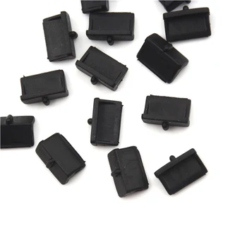 20PCS/Palju USB Port Hõlmab Tolmu Ühendage USB-Laadimine Sadamas Protector Vastupidav Musta PC Sülearvuti USB Pistiku Kaas Korgiga