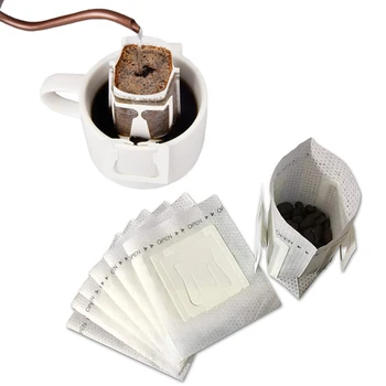25pcs Kohvi Filter paberkotid Ühekordselt Tilguti Kohv Kaasaskantav Kott Rippus Kõrva Styl Espresso Kohvi Tarvikud Tee Infuser Tööriist