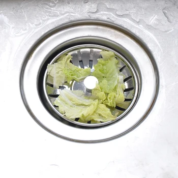 2pc Dropship Roostevabast Terasest Kraanikauss Kurn Suletakse Jäätmete Plug Valamu Filter Jäätmete Püüdja Äravoolu Vahendid Köök Tarvikud