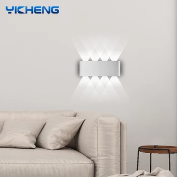 2W 4W 6W 8W LED Seina Lamp IP65Waterproof Väljas Alumiinium Seina Kerge Veranda/Aia/Aia Sise-Kaasaegseid Põhjamaade Sconce Lamp 85-265V