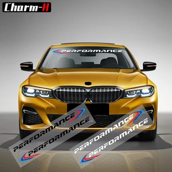 2X Car Styling M Performance Eesmine Tagumine Tuuleklaas, Tuuleklaasi Kleebis Decal BMW X3 X5 X6 Z4 F30 F34 F10 F20 E90 Tarvikud
