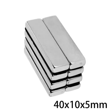 2~50TK 40x10x5 mm Tugev Leht Haruldaste Muldmetallide Magnet 40mmx10mm Suur Ristkülikukujuline Neodüümi Magnetid 40x10x5mm N35 Magnet 40*10*5 mm