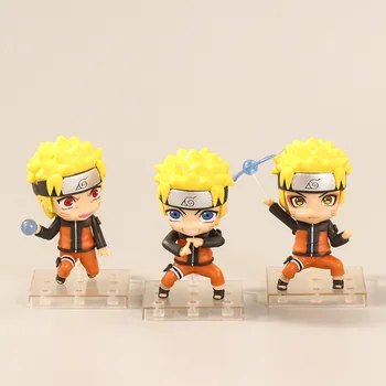 3TK/SET ninja Naruto Uzumaki Naruto Tegevus Arvandmed Anime Kujukeste nukk Mudel Mänguasjad Sünnipäeva kook auto Kollektsioon Kaunistused Kingitus