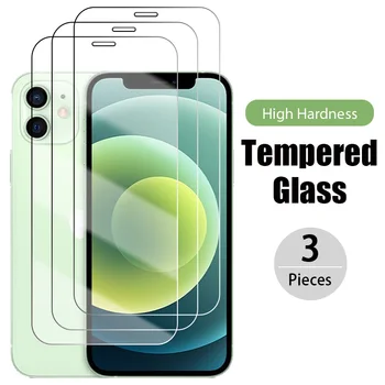 3TK Täielikult Katta Kaitsva Klaasi iPhone 11 Pro X-XR, XS Max Karastatud Klaas, Kile iPhone 12 Pro Max 12 Mini Ekraani Kaitsekile