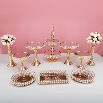 4 -13pcs Kuld peral kook seista komplekti cupcake magus tabel candy bar laua kaunistus koos peral ray