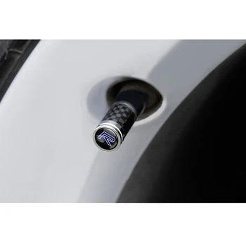 4tk Car Styling, Teadus-Disain, Logo Auto süsinikkiust Rehvi Ventiili Kork Volvo Rdesign XC90 S60 XC60 V70 S80 S40 V50 V40 V60 C30 S70
