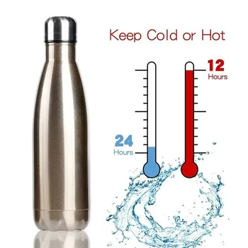 500ml kohandatud vee pudel termilise mugDouble seina Stainles Terasest termospullo hoida Kuuma ja Külma Isoleeritud Vaakum Kolbi