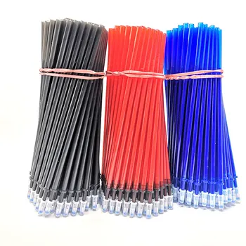 50tk/300Pcs Kustutatavad Pen Täitke Rod 0,5 mm Sinine, Must-Punane Tint Office Kooli Kirjalikult Kirja Kustutatavad Geeli Pliiats Täitke Tarvik