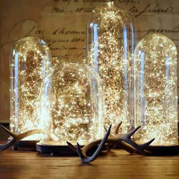 5M/10M Vask Traat String LED Tuled Jõulud Kaunistused Vanik Haldjas Kodus Pulmapidu Uus Aasta Decor Akutoitega