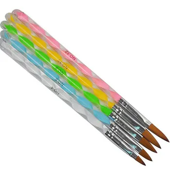5tk DIY Maniküür Pen Set Akrüül Küünte Art Maali Pintsli Komplekt Käepide Maniküüri-poola Pen Tool