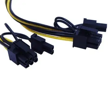 5tk PCI-E 6-pin 2x 6+2-pin (6-pin/8-pin) Power Splitter Cable PCIE pesa PCI Express Futural Digitaalne