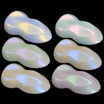 6 Värvi Läikiv Aurora Vaik Pigmendid Polariseeritud Diamond Vaik Pärlmutterläiget Tekitavad Pigmendid