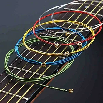 6tk/set Universaalne Akustiline Kitarr String Messing Kuusnurkne Terasest Core Stringe Muusikariistad Kitarr Strings Kitarr Osa
