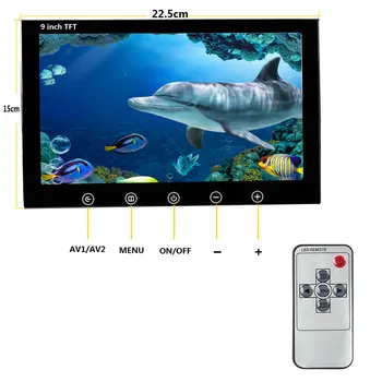 9 Tolline 20m 50m, 100m Allvee Kalapüügi Video Kaamera Kala Leidja IP68 Veekindel 38 LEDs 360 Kraadi Pöörlev Kaamera