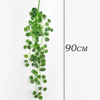 90cm Kunstlik Rohelised Taimed, mis Rippus Ivy Jätab Redis Merevetikad Viinamarja Võltsitud Lilled Viinapuu Kodu Aias Seina Osaline Viimistlus