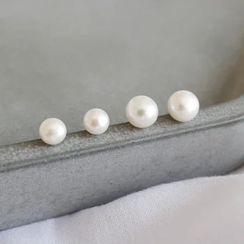 925 sterling silver kõrvarõngad naistele pendientes mujer, minimalistlik looduslikku magevee pärl earings mood ehteid